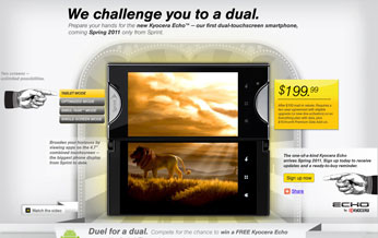 Kyocera Echo Microsite