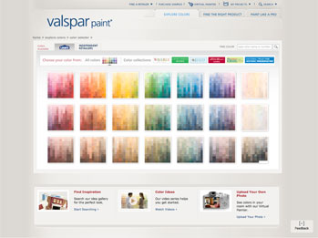 Valspar Website Color Page
