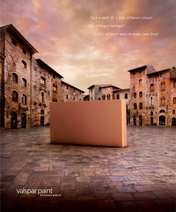 Valspar Beige Print Ad